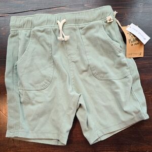 Easy Peasy Green Shorts with Relaxed Fit